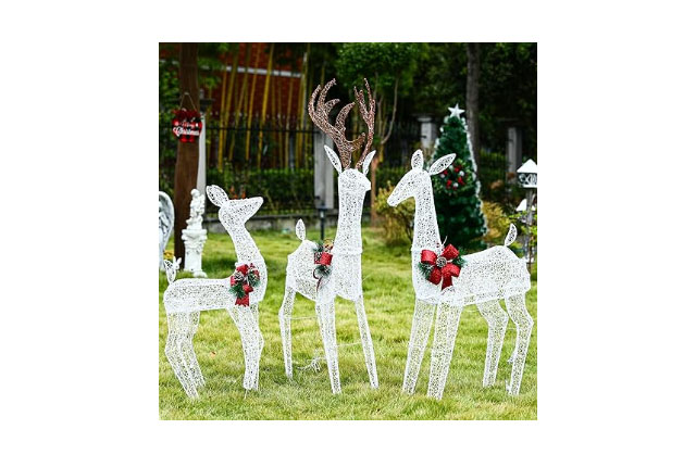 Christmas Decoration Outdoor 230 Light Up Deer Family