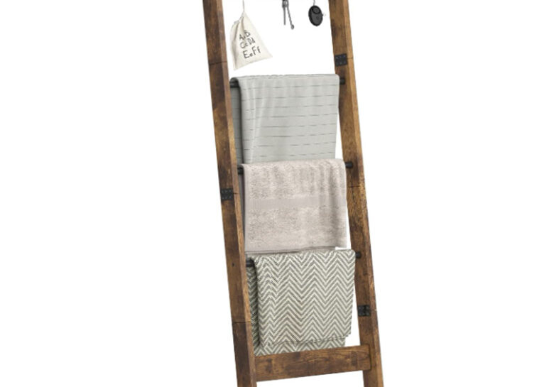 Throw Blanket Ladder Shelf